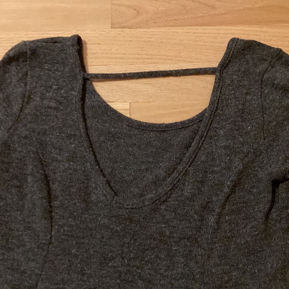 Gray long sleeve dress - Picture 2 of 4